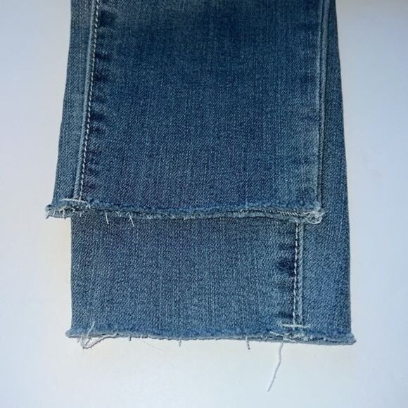 True Religion Jeans Womens 27 Blue Denim Mid Rise Super Skinny Stretch Fabric - Picture 4 of 10